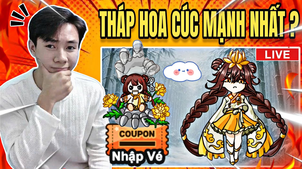 Trải Nghiệm Th&aacute;p Hoa C&uacute;c, Mạnh Nhất Hiện Tại ??? | Gold Tower Defence | LMD Game
