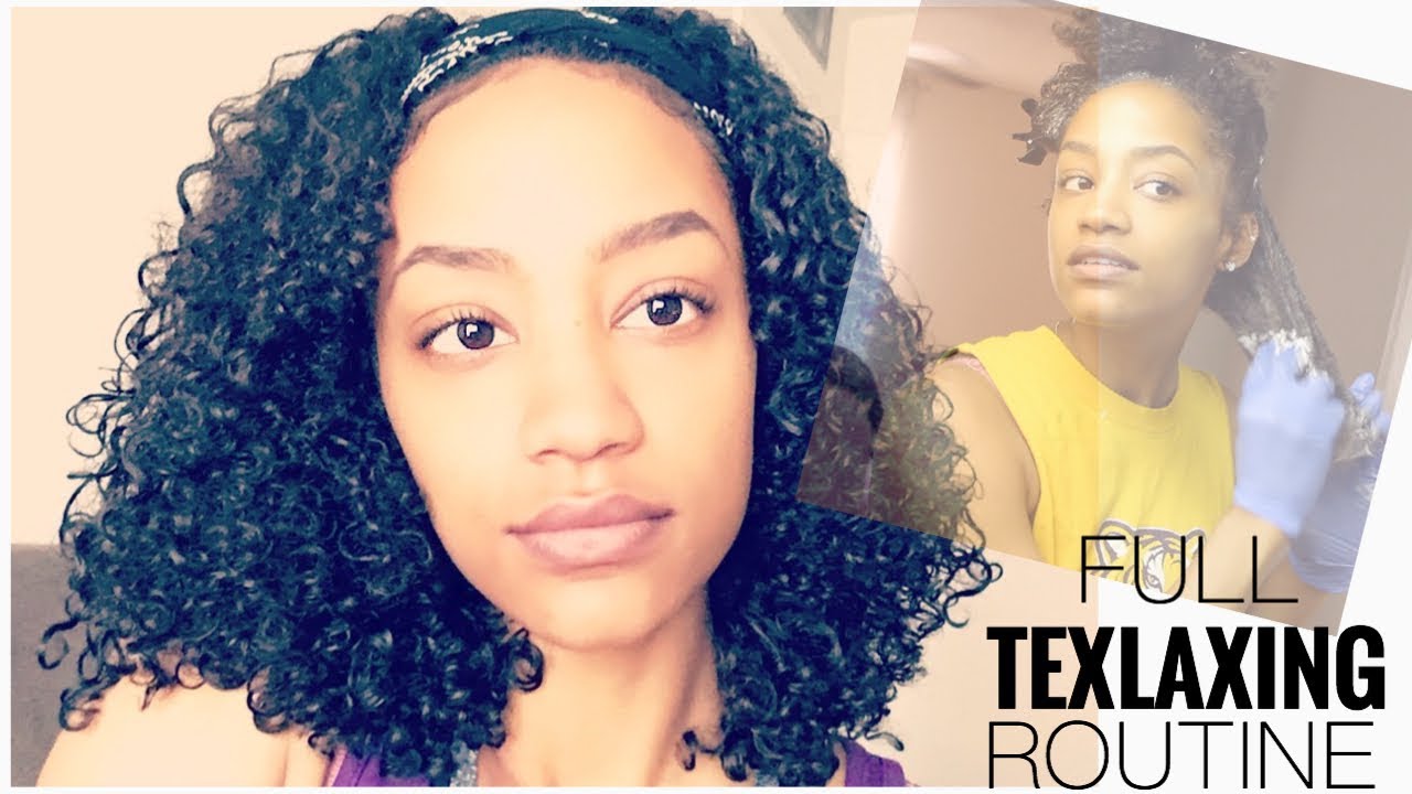 How To Relax Curly Hair | Texlaxing At Home