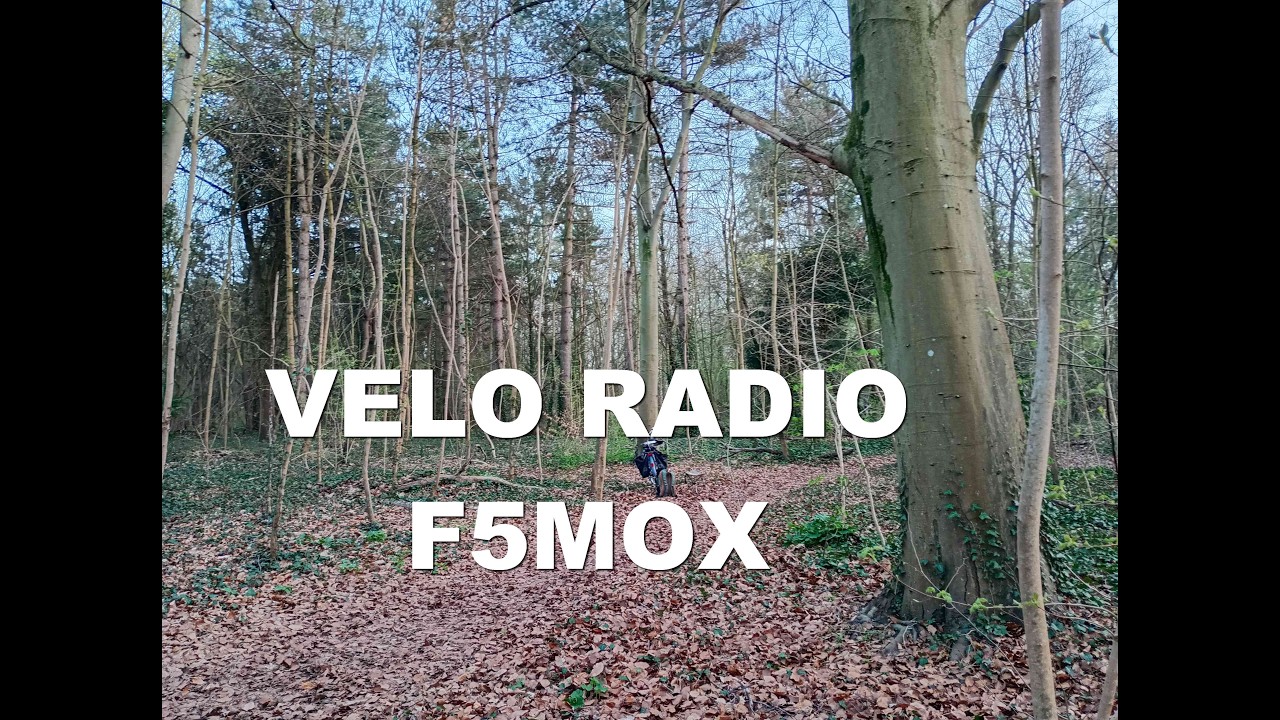 VELO RADIO- F5MOX DANS LES BOIS AVEC FIL D'ANTENNE DE 15 METRES DIMANCHE 8 MARS 2026. FORT QRM