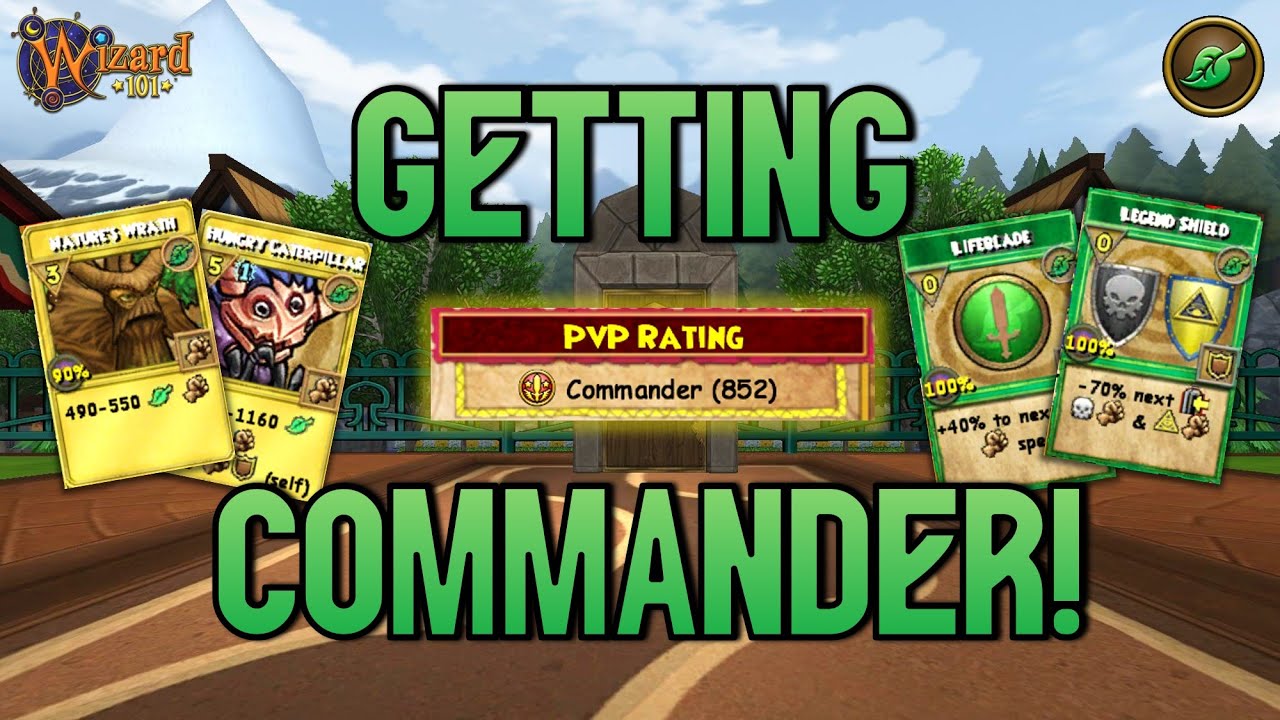 Wizard101: MAX LIFE PvP (130): Getting COMMANDER!