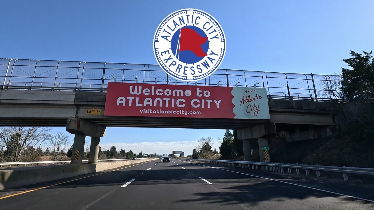 ⁴ᴷ⁶⁰ Driving Atlantic City Expressway from Egg Harbor Township, NJ to Atlantic City, NJ