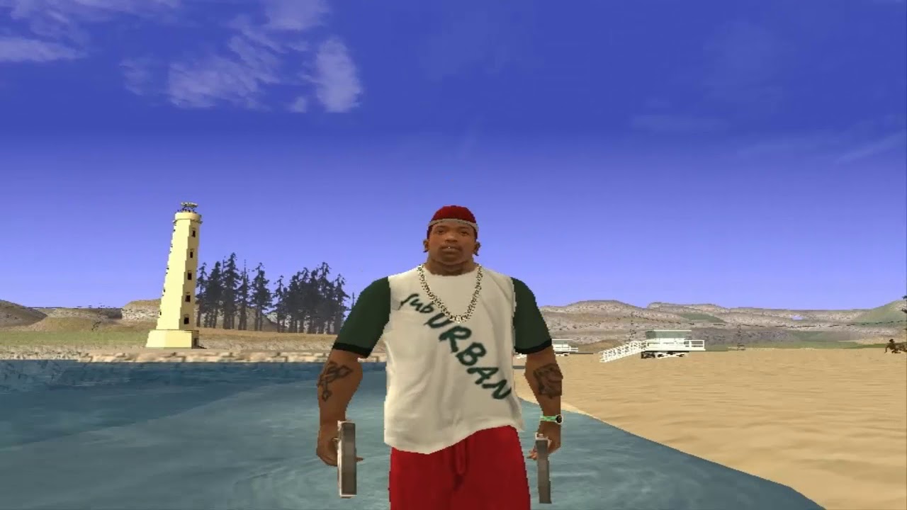 CJ VA A LA PLAYA - GTA SAN ANDREAS LOQUENDO
