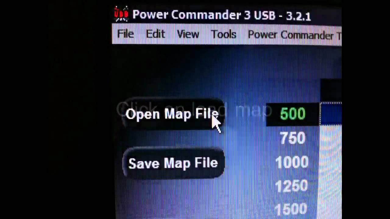 How to send map files to power commander 3