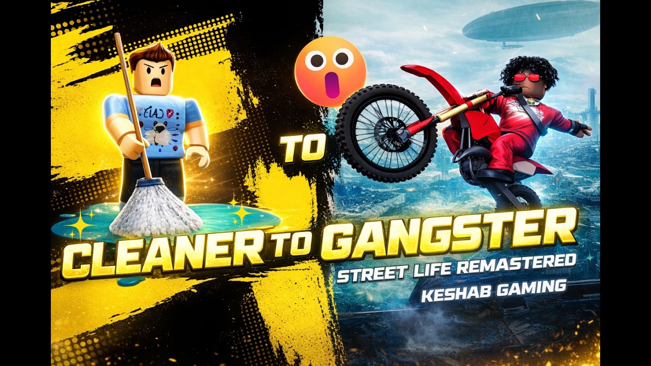 Cleaner to Gangster on Street life Remastered. Roblox. Keshab Gaming