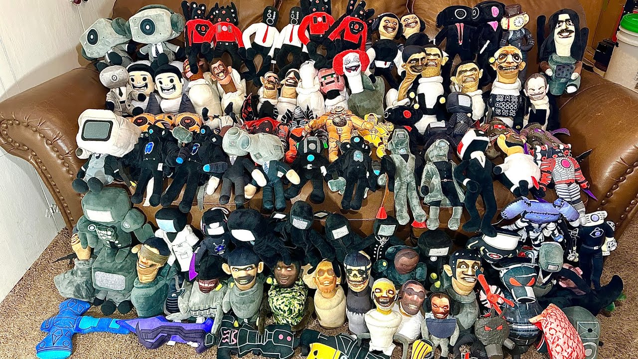 MY ENTIRE SKIBIDI TOILET PLUSH COLLECTION 2024 (87 Skibidi Toilet PLUSHIES)