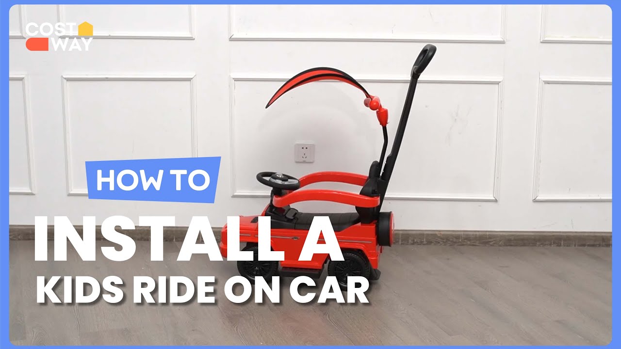 How to Install the 3-In-1 Kids Ride on Mercedes Benz G350 Push Car | TQ10076 #costway #howto