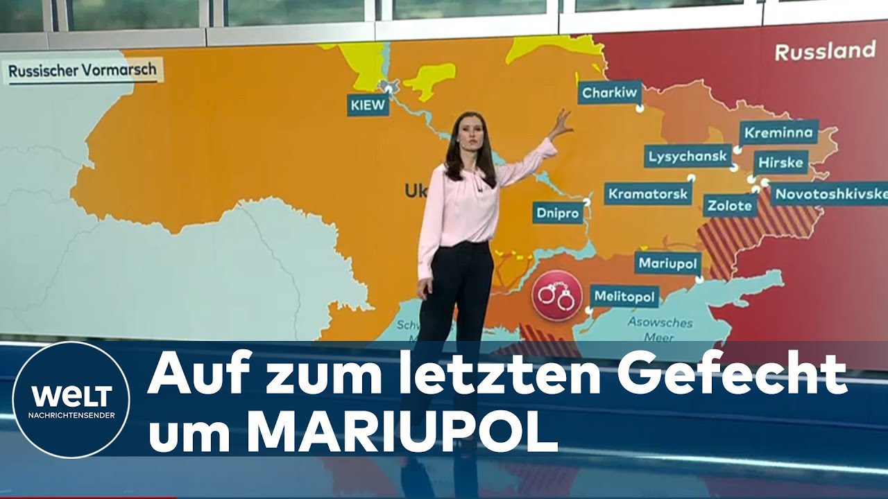 MILIT&Auml;RISCHE LAGE: Massive Luftschl&auml;ge in Ostukraine - Endkampf in Mariupol | WELT Analyse