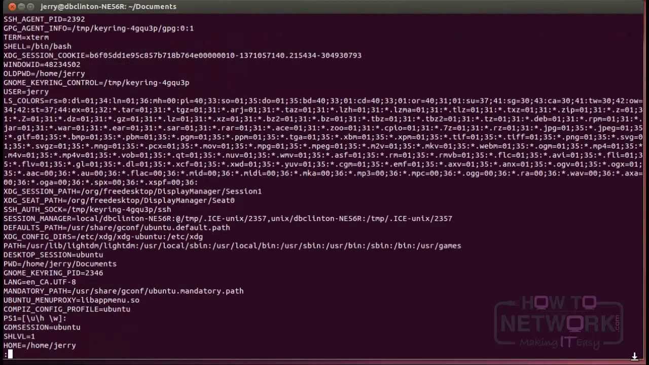 LPIC-1 Exam 102 - Linux Session Variables