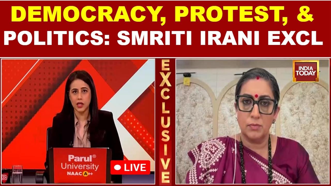 LIVE: Smriti Irani Unfiltered on Student Protest, Anti-Paper Leak Bill, PM Modi, BJP, CJP & More