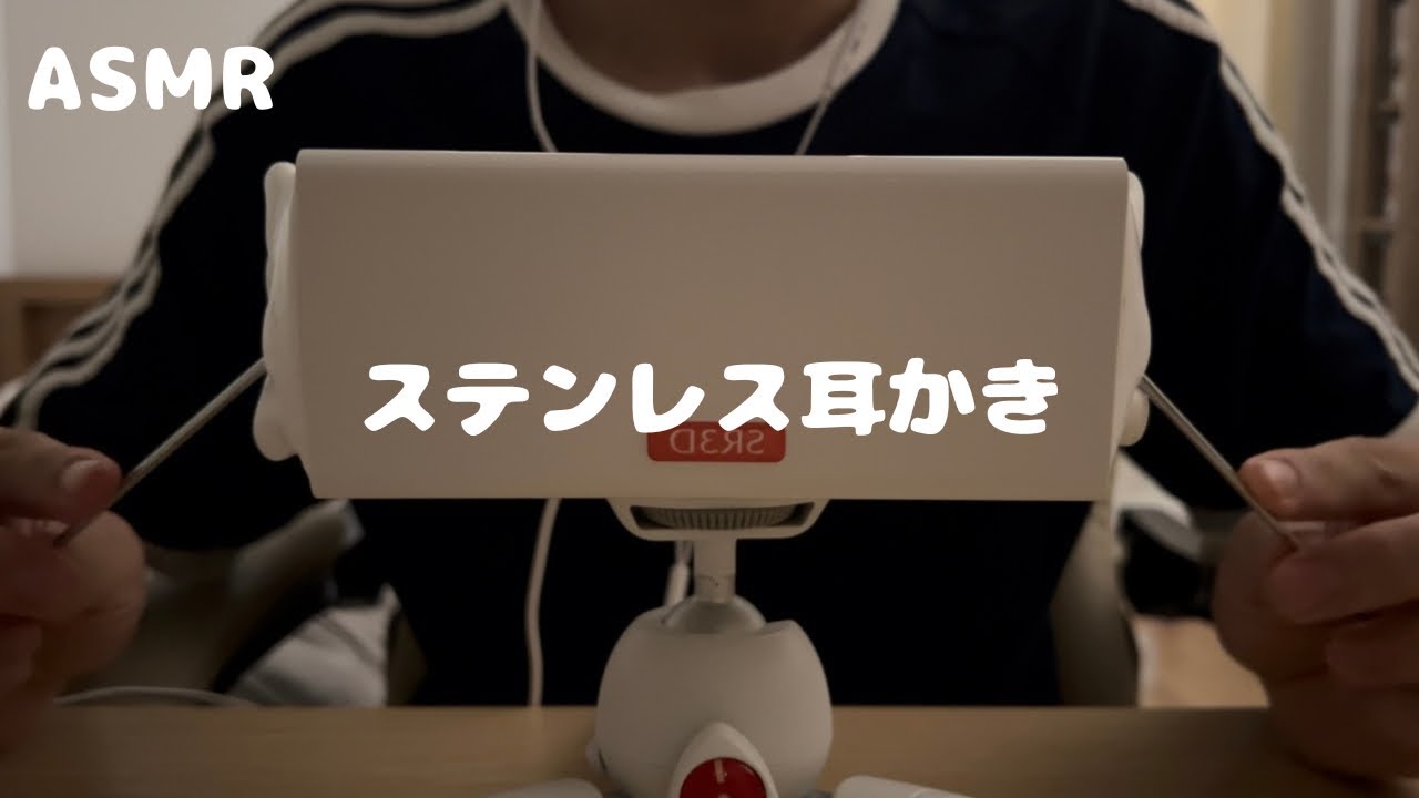 【ASMR】ステンレス耳かき