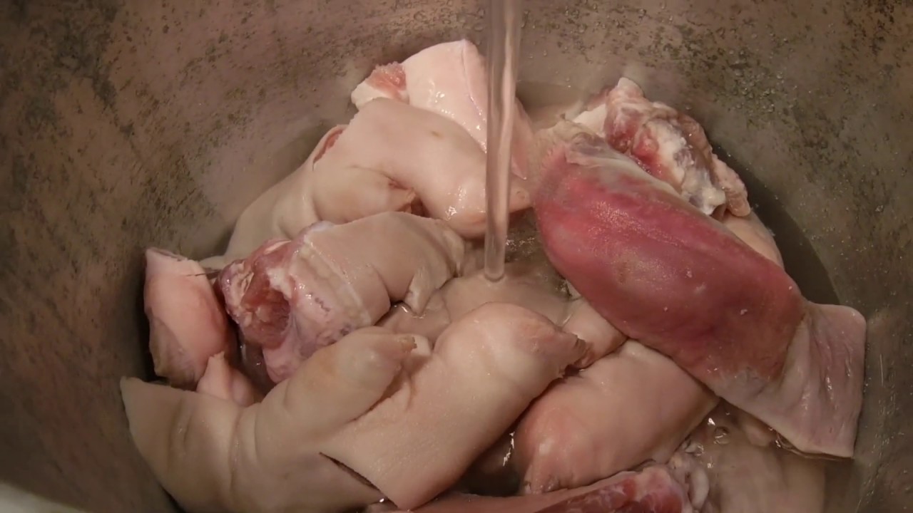 Hog Head Cheese (Souse) Made From A Pig Head-  Sylvie Curry, Lady of Q