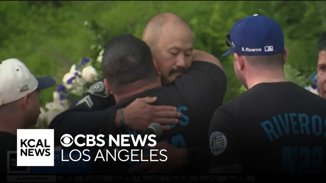 Baldwin Park community gathers at candlelight vigil for fallen Officer Samuel Riveros