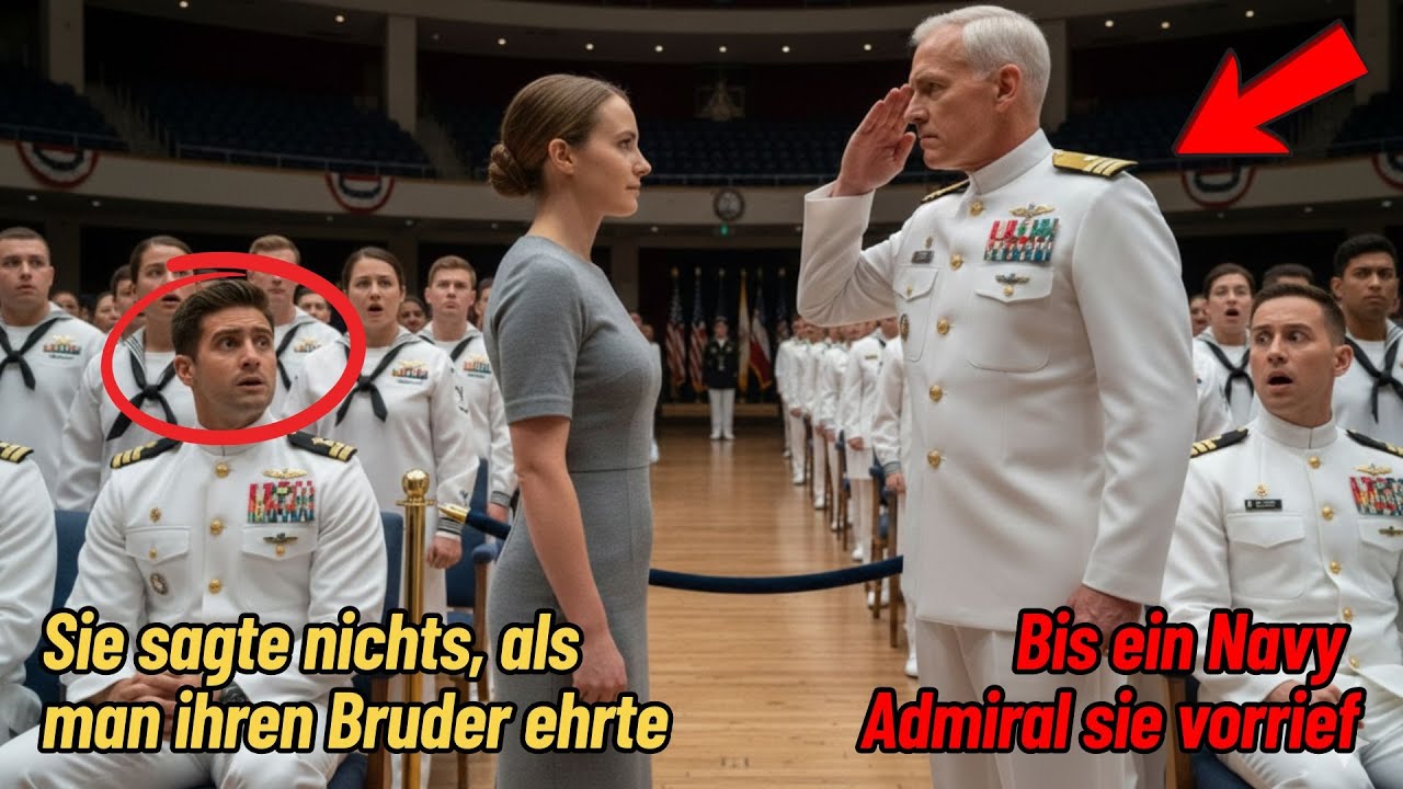 Sie sagte nichts, als man ihren Bruder ehrte – bis ein Navy Admiral sie vorrief