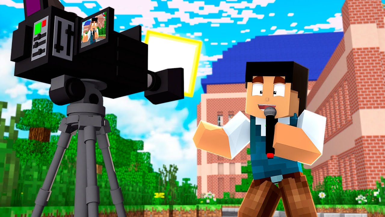 TRABAJO COMO REPORTERO DURANTE 24 HORAS EN MINECRAFT TROLL 😱📷