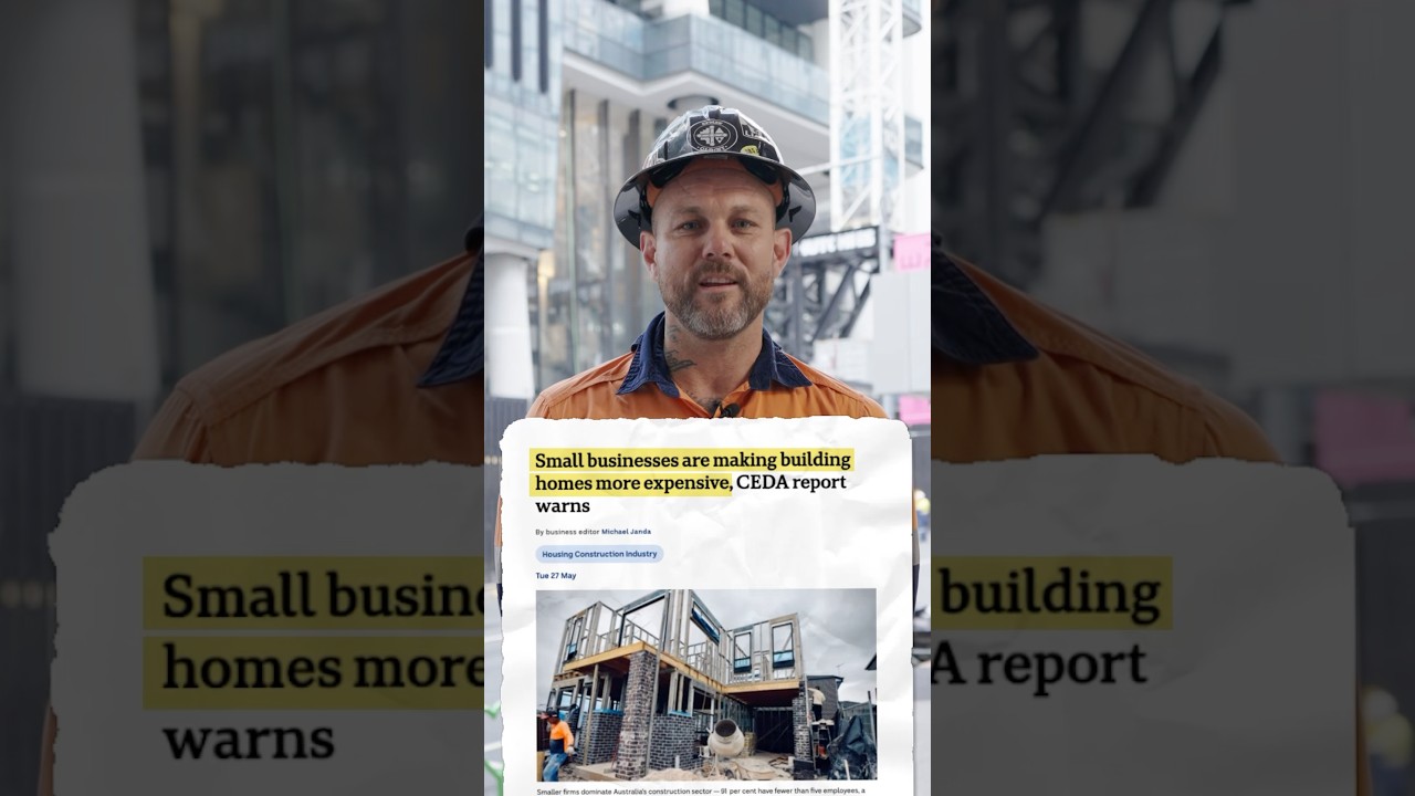 Don’t blame the CFMEU for productivity problems in the residential housing sector.