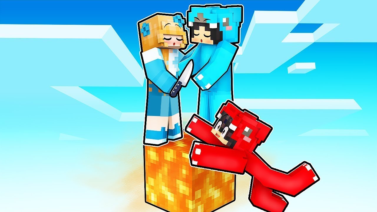 Stuck On ONE LAVA BLOCK With CRAZY FAN GIRL!