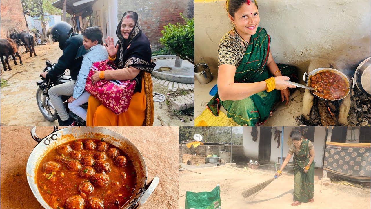 देखो कौन-कौन आया मुझे मायके से विदा कराने🌺Par Jane Se Pahle Sabko Bna Ke Khilaya Veg Manchurian