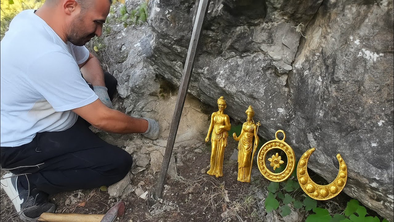 Zirvedeki Define Kasasını Parçalayarak Açtım İçinden Roma Hazinesi Çıktı...!!!