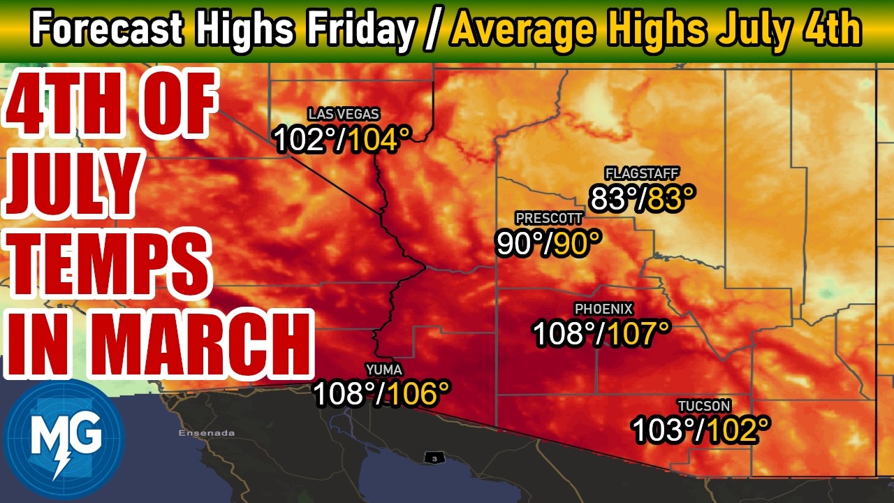 110° в марте?? Это вполне возможно... - Обсуждение погоды в Финиксе, Аризона, 15 марта 2026 г.