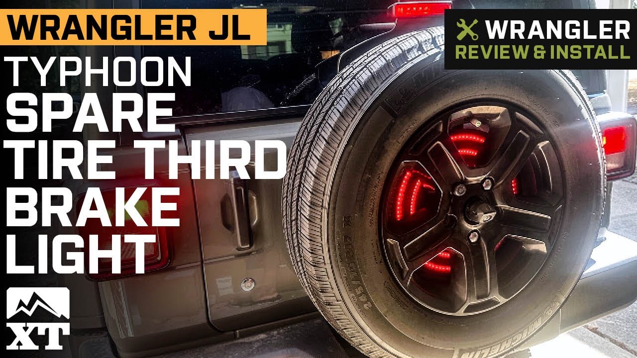 Jeep Wrangler JL Typhoon Series 14-Inch Dual Ring Spare Tire Third Brake Light Review & Install