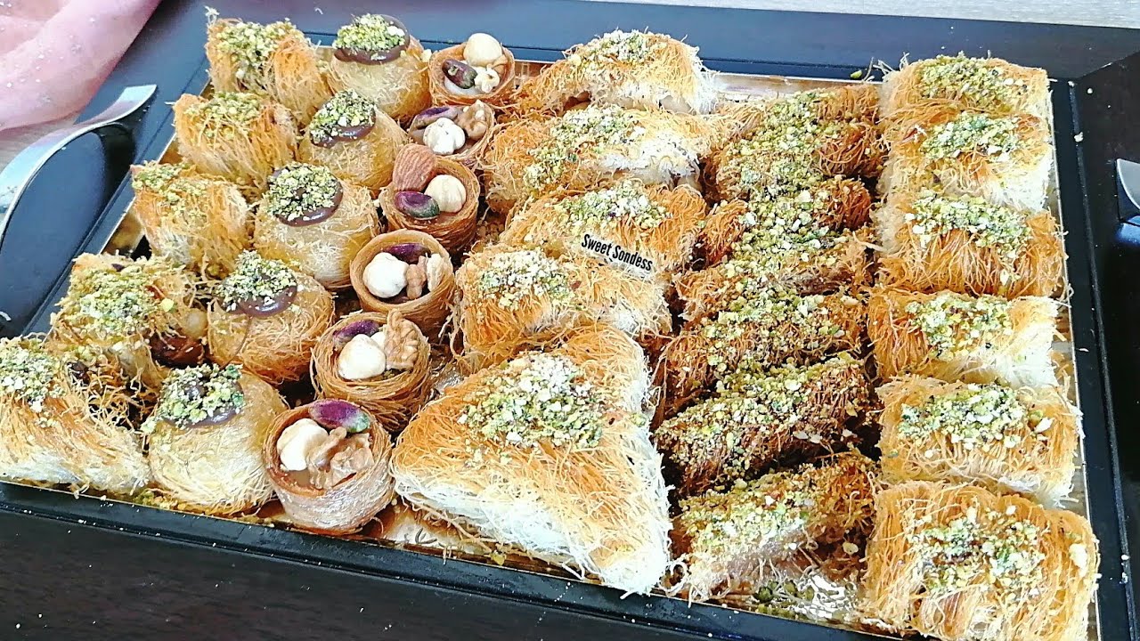 طبق كنافة مشكله بطريقة سهلة و مبسطة