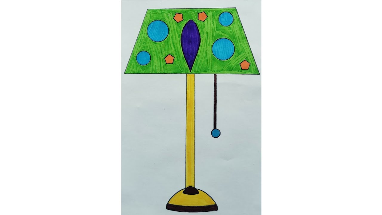 Learn How to draw a Lamp for Beginners. 