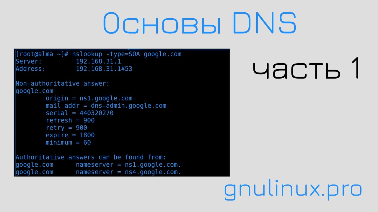 12. Основы DNS ч.1