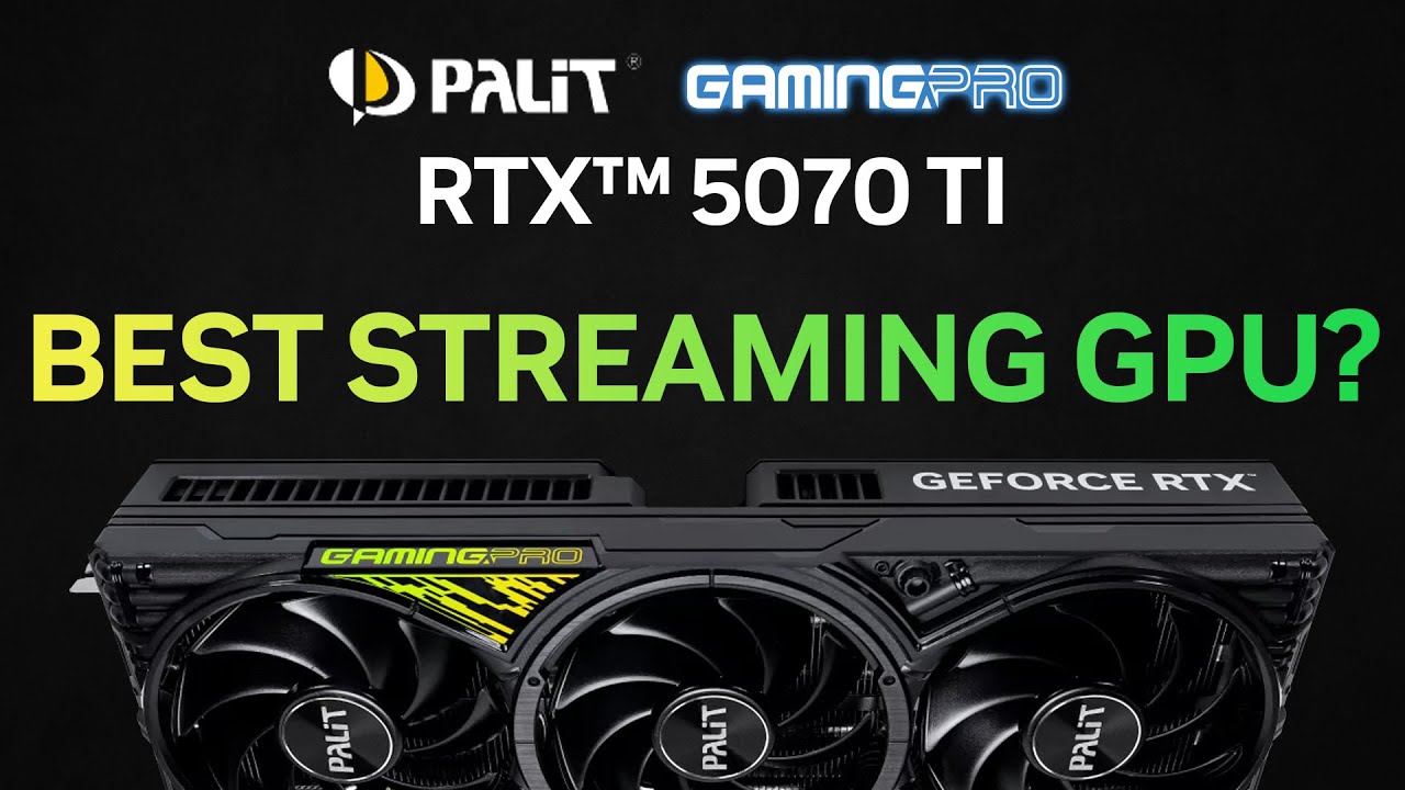 Did you say STREAMING? - Palit GeForce RTX 5070 Ti GamingPro Review @PalitMedia