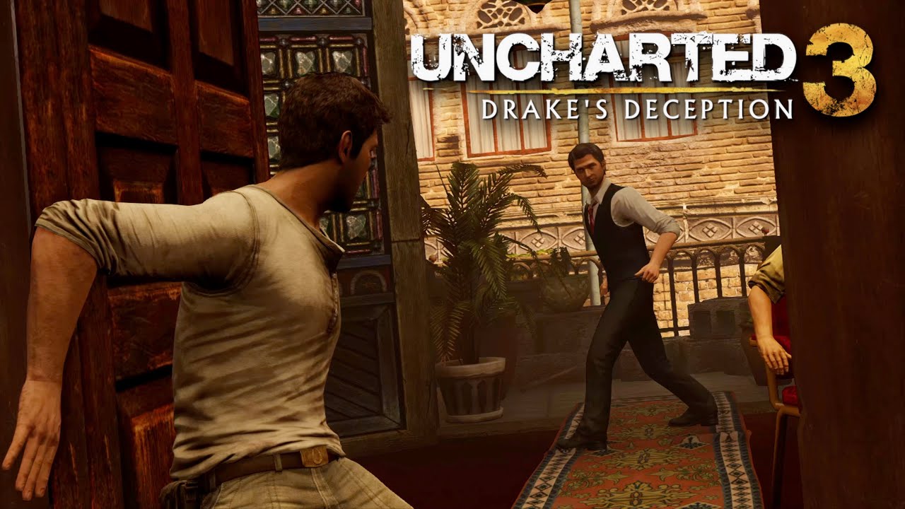 Натан Дрейк преследует Талбота | Uncharted 3: Drake's Deception Remastered &mdash; сцена погони за Талб...