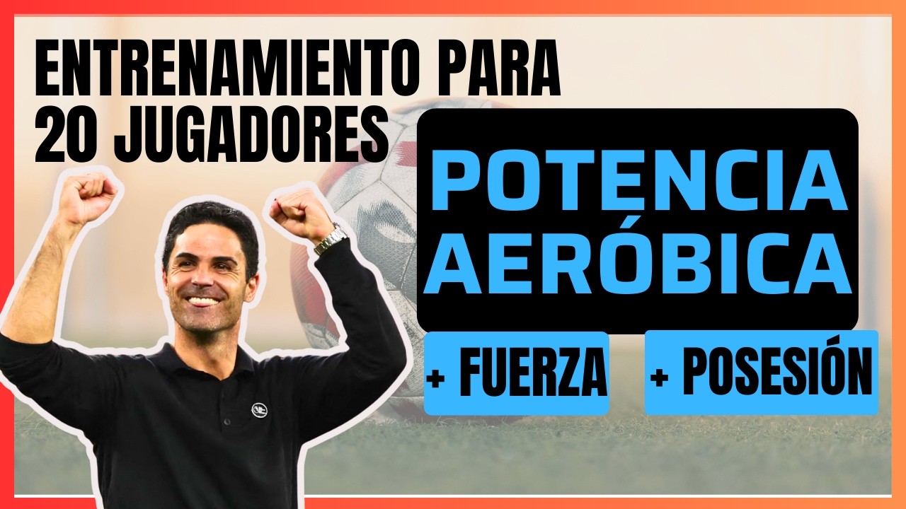 🔥Ejercicio para POTENCIA AERÓBICA en FÚTBOL!! Preparación Física CON BALÓN!!⚽️Ejercicio para 20 bug