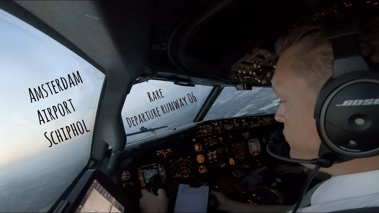 Rare departure runway 06 Amsterdam Airport Schiphol (AMS EHAM)
