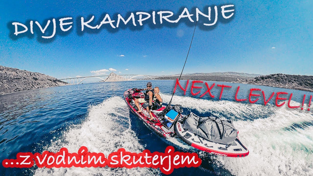 Nove dimenzije kampiranja z vodnim skuterjem! l LUNCAvlog l #jetskifishing