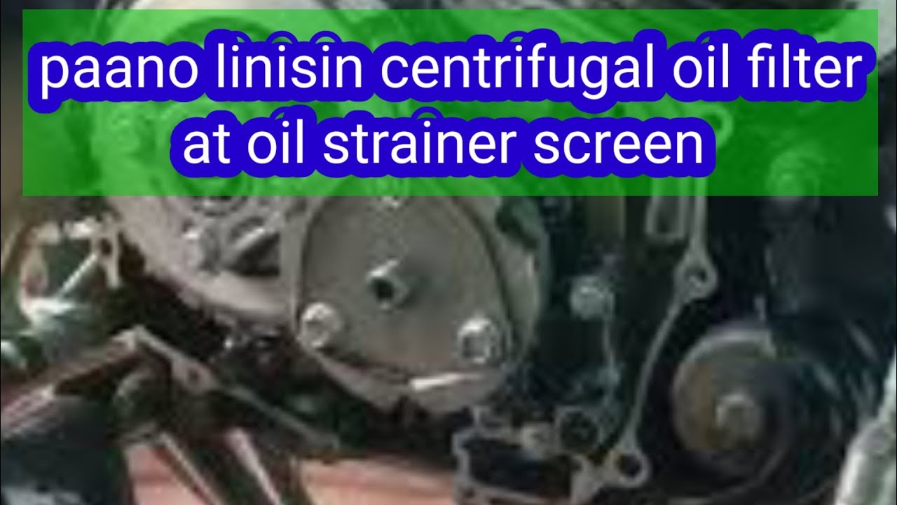paano linisin ang engine oil centrifugal filter at engine oil strainer screen ng honda cb 110 m.c.
