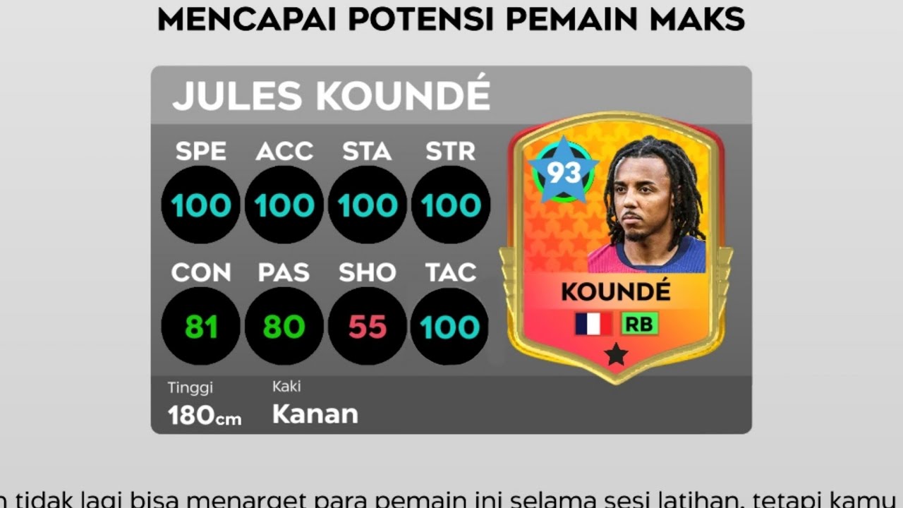 DLS 25⚽| UPGRADE MAX JULES KOUNDE (83) 🔥🔥