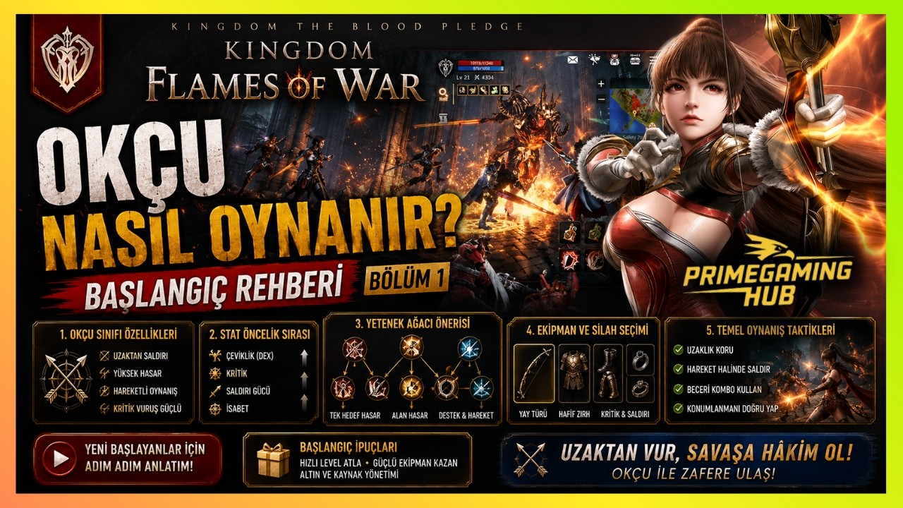 Kingdom Flames of War Ok&ccedil;u Nasıl Oynanır? | Başlangı&ccedil; Rehberi B&ouml;l&uuml;m 1