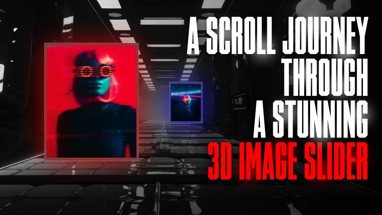 Я построил 3D-слайдер изображений внутри туннеля, который реагирует на прокрутку