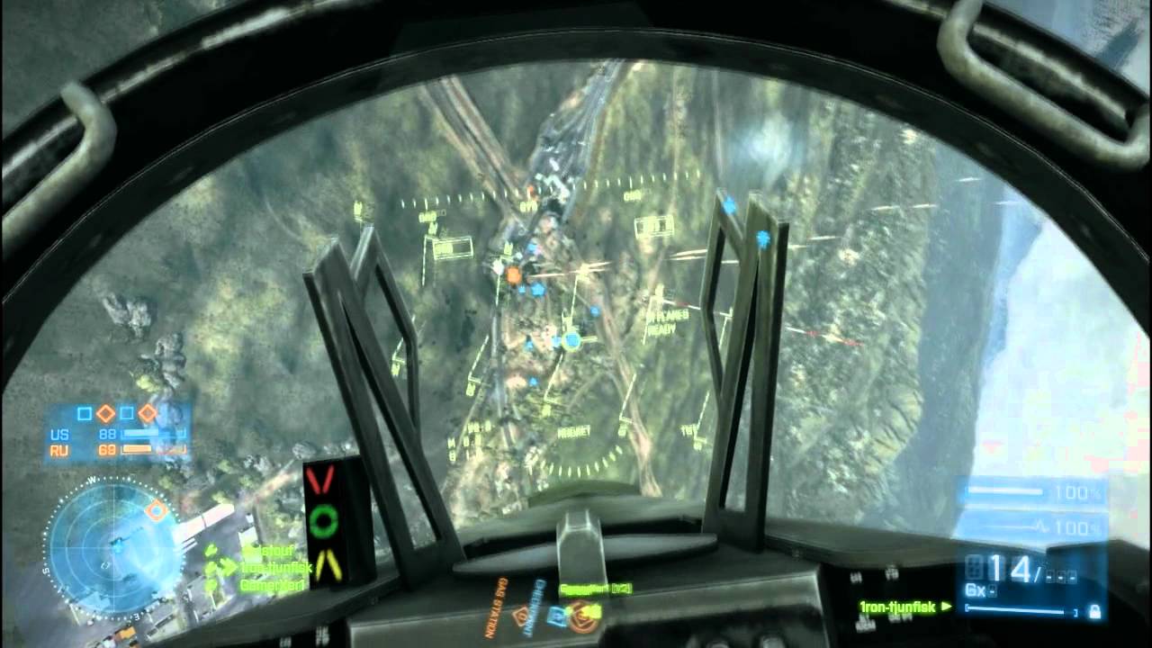 Battlefield 3 Jet Gameplay | 22-0 | Conquest | 1ron-tjunfisk