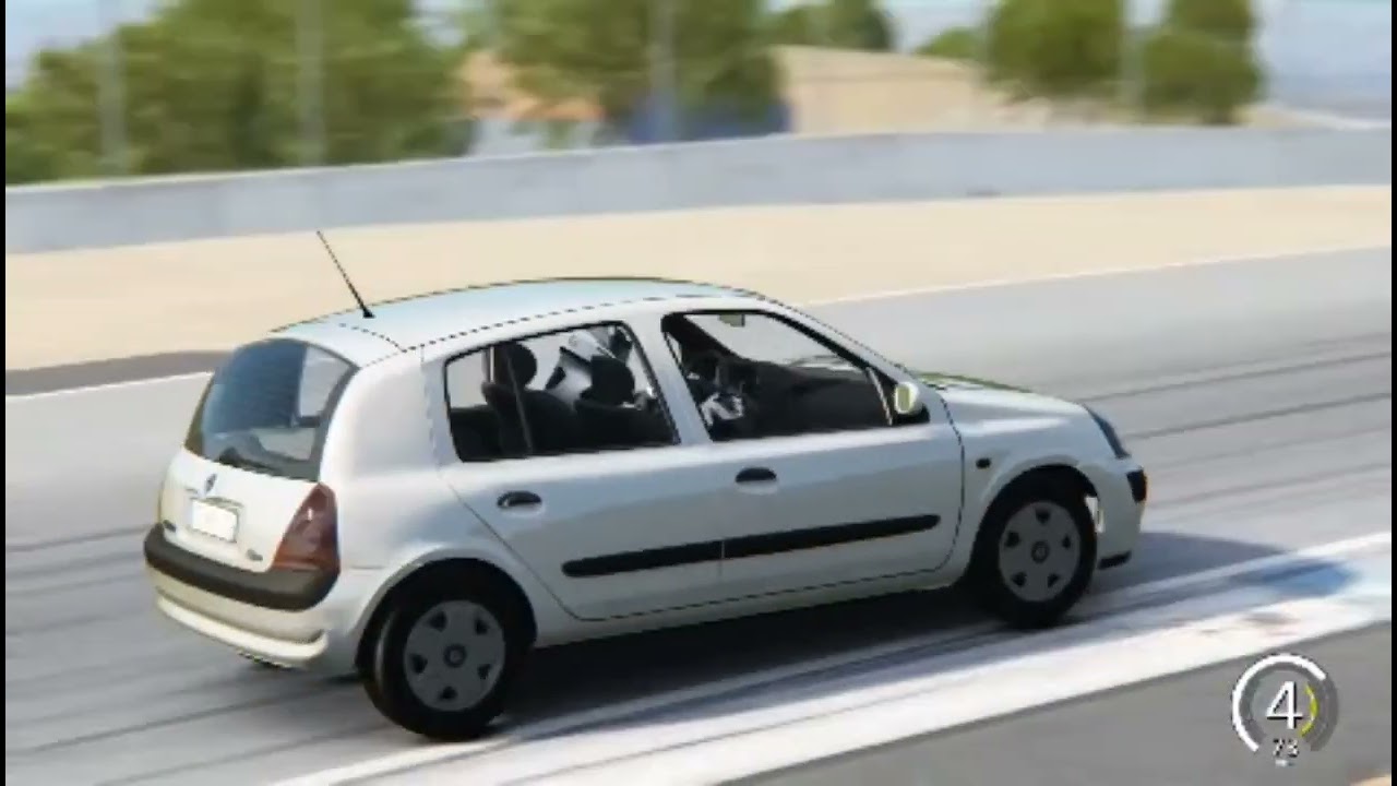 Renault clio 2003 at Laguna seca test drive assetto corsa
