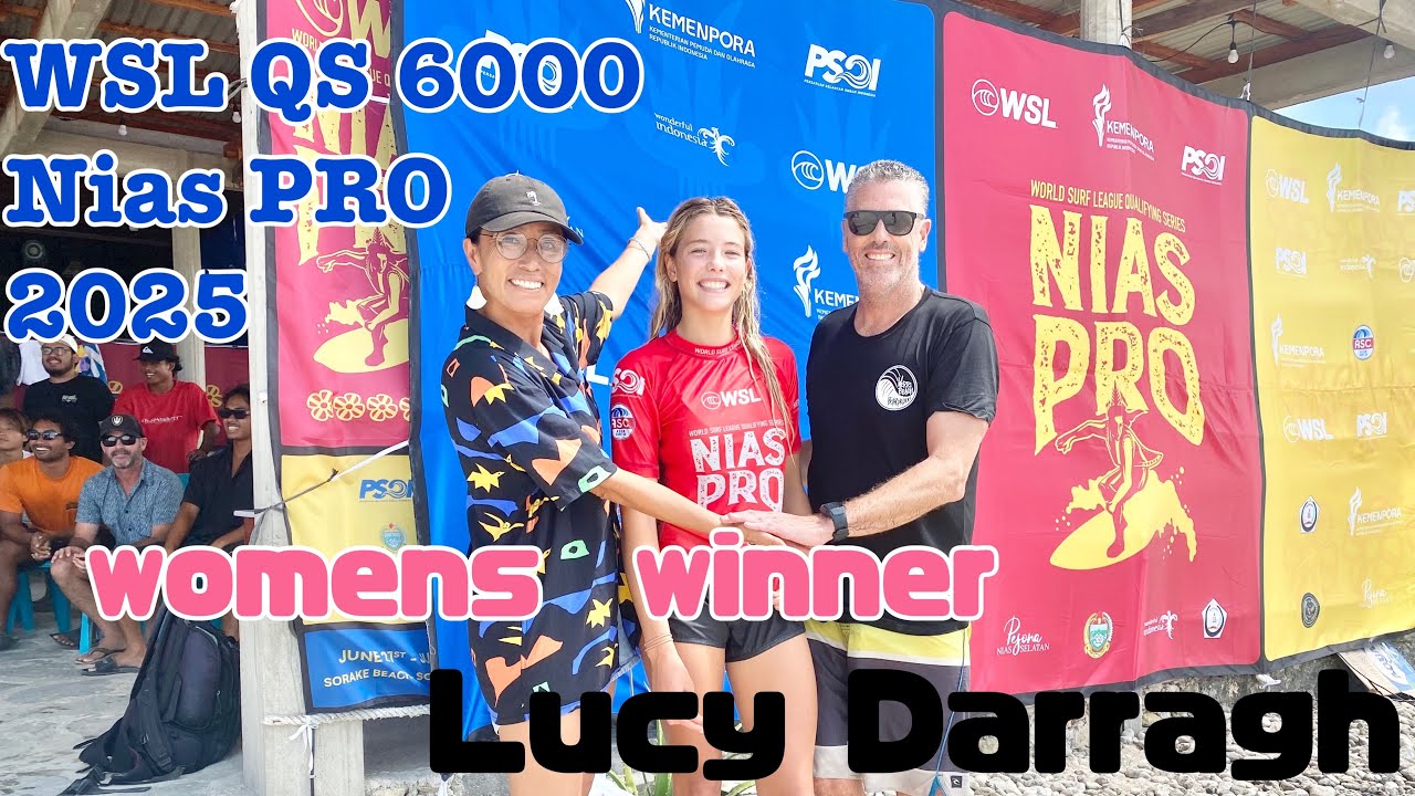 WSL QS6000 NiasPRO 2025 womens  winner Lucy Darragh