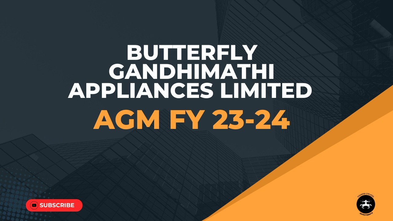 Butterfly Gandhimathi Appliances Limited FY 2023 24 AGM