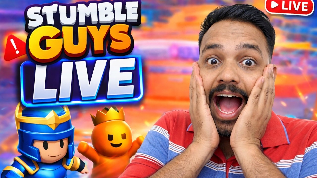 | STUMBLE GUYS HINDI | AAJ SIRF WINS HI WINS 🏆 | #stumbleguys #stumbleguyslive #friends #subscribe