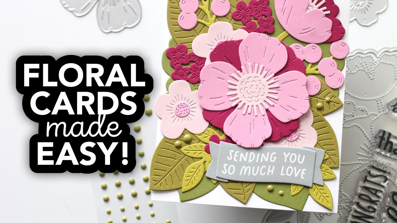 Floral building made easy with clever dies from @Concord9th