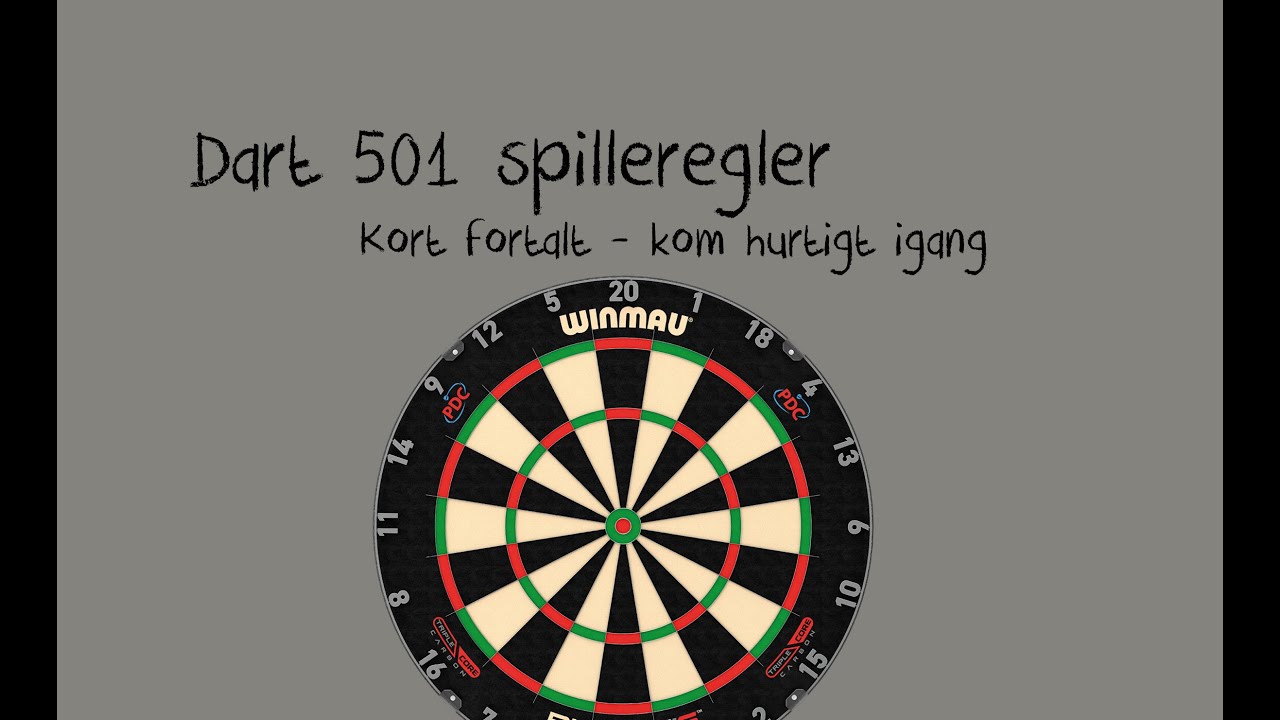 Dart 501 spilleregler - kort fortalt