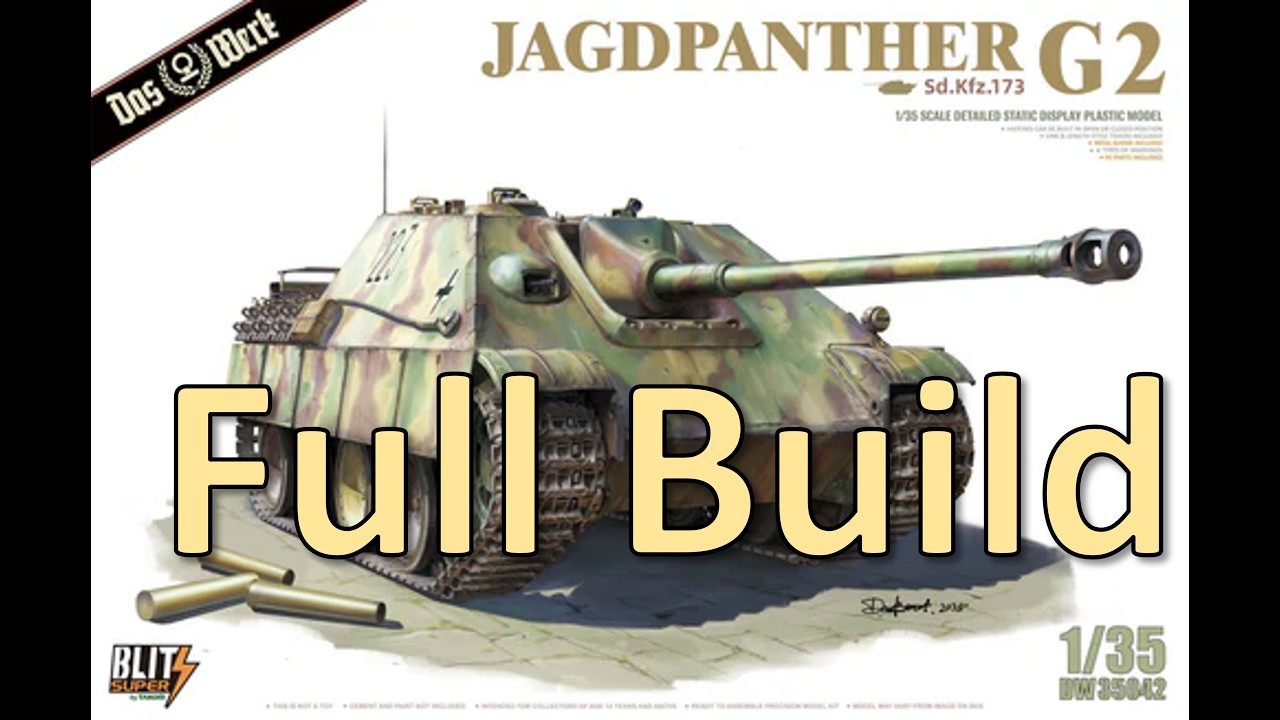Модель Jagdpanther G2 в масштабе 1/35 — полная сборка.