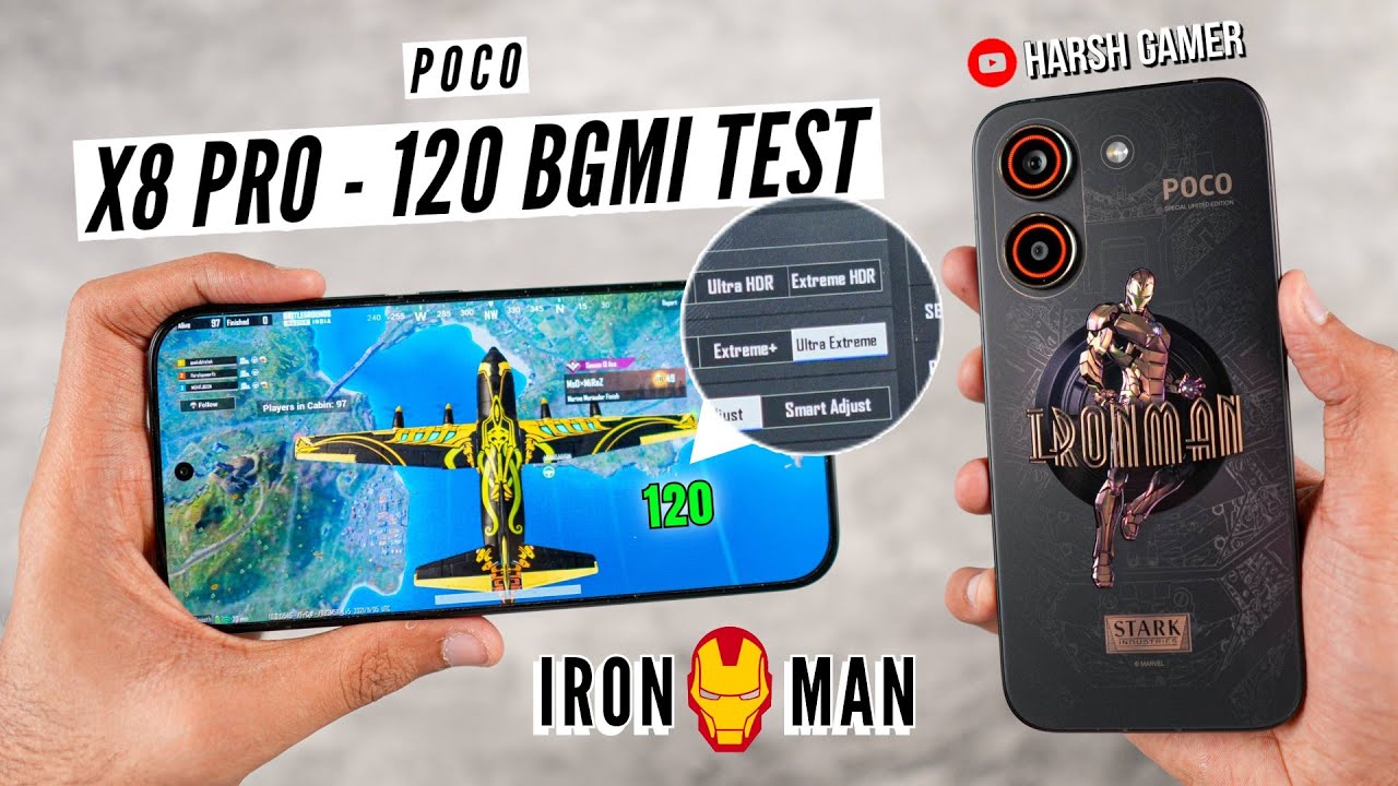 Poco X8 Pro IRON MAN Edition Unboxing & Bgmi Test - Watch Before Buy !
