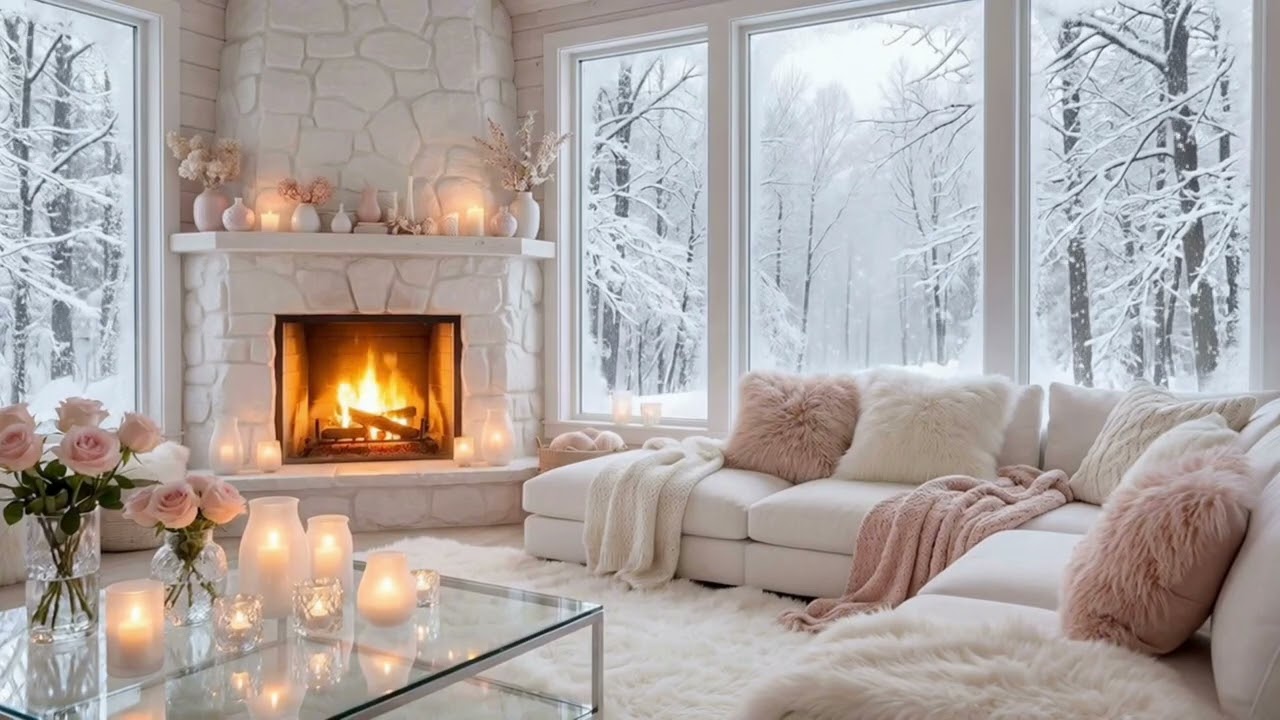 🌸 Soft Floral Piano | Candlelight Room | Relax Sleep Study Focus