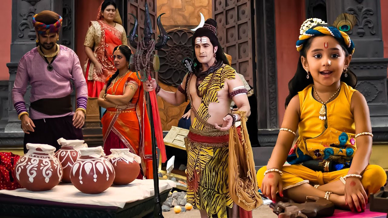 Maha Episode: भोले बाबा आये जब कान्हा के घर का माखन खाने #yashomatimaiyaakenandlala