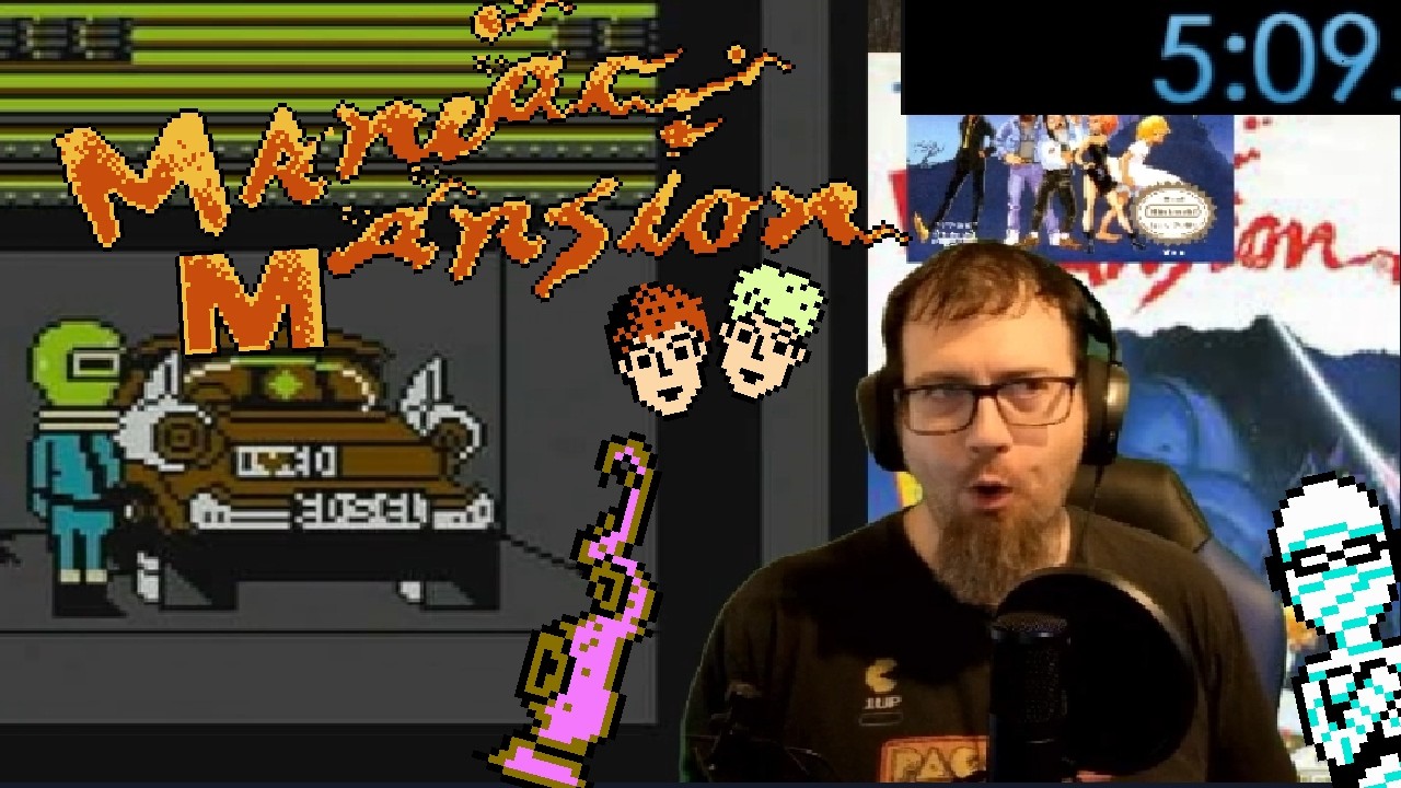 NES Maniac Mansion Any% speedrun in 5:09.650 WR 2/22/26 - Original Hardware w/ NES Advantage