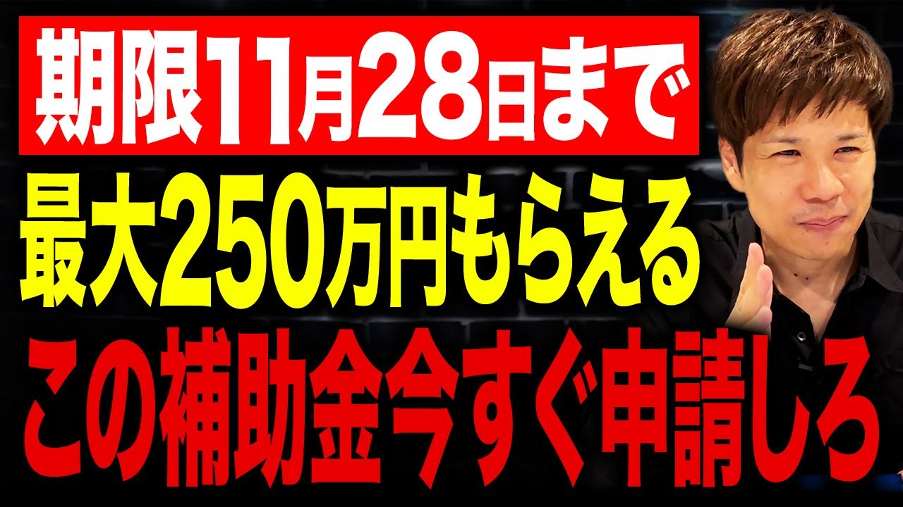 スマホ1台で超簡単に申請できる補助金とは！？しかも最大250万円もらえます！
