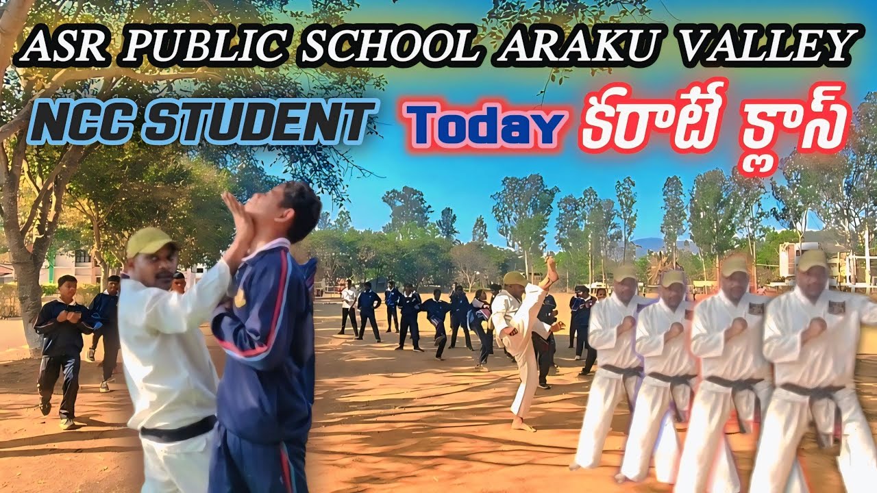 Today Karate class || ASR Publice school అరకువాలీ #youtube#automobile 